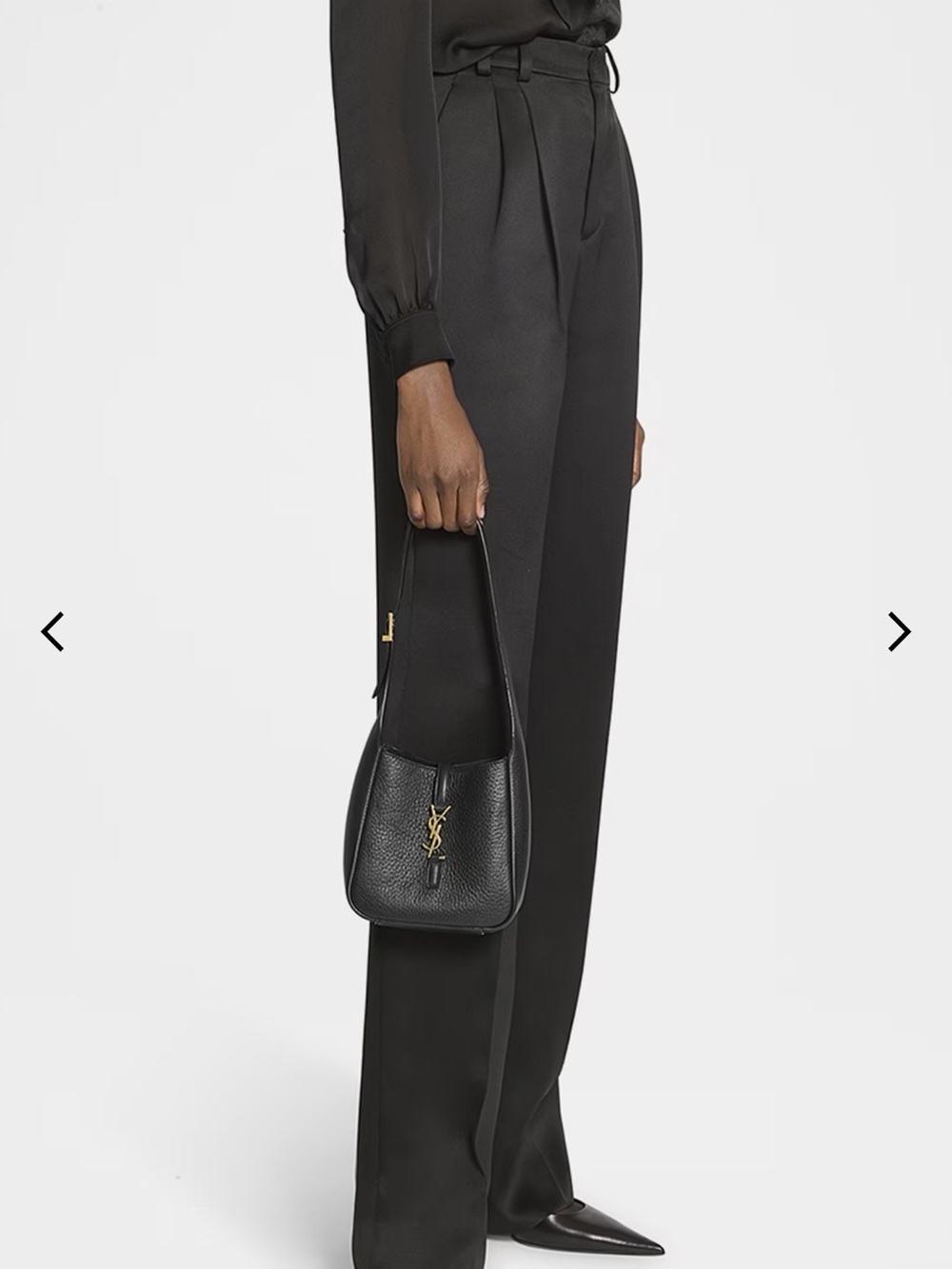 Saint Laurent Le 5 A 7 Hobo Bag in Deer Leather Pebbled Shoulder Bag. BRAND NEW - Picture 8 of 10